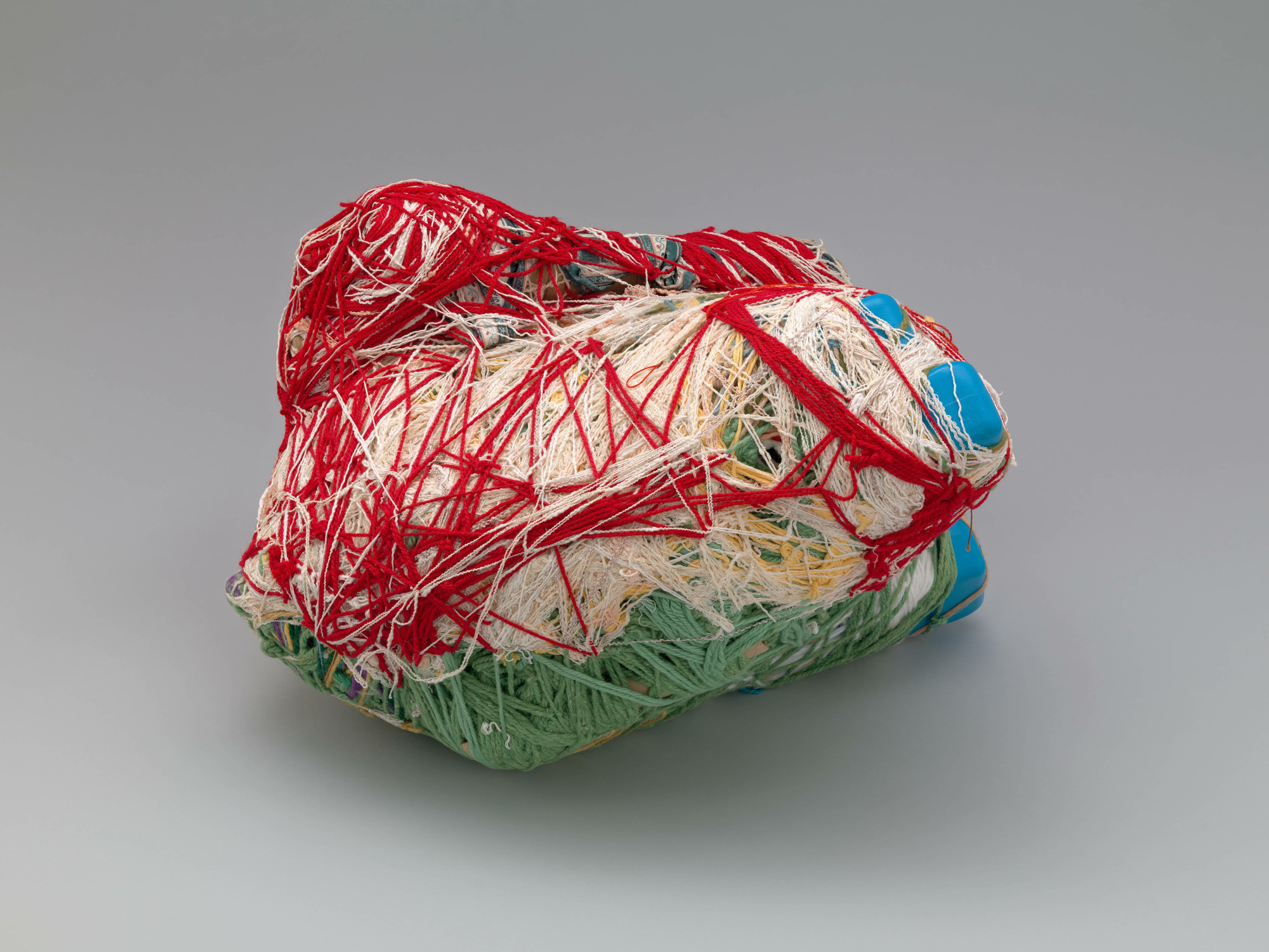 Judith Scott. Untitled. 2002. Found objects assembled and wrapped in twine and yarn, 19 × 8 × 9″ (48.3 × 20.3 × 22.9 cm). Gift of Martin and Rebecca Eisenbeg in honor of Matthew Higgs